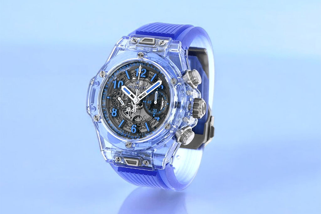 Hublot 自動巻き アナログ腕時計 青色 HUBLOT（ブルー・ネイビー/青色系）のフリマアイテム一覧