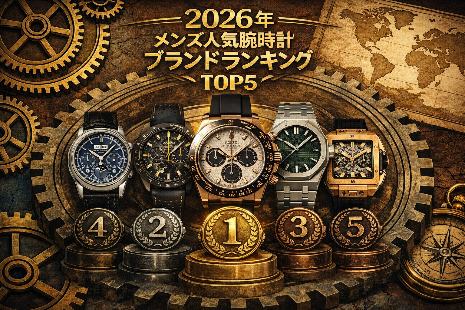 2026年メンズに人気の腕時計ブランドランキング ｜ ジェムキャッスルゆきざき 公式ブログ