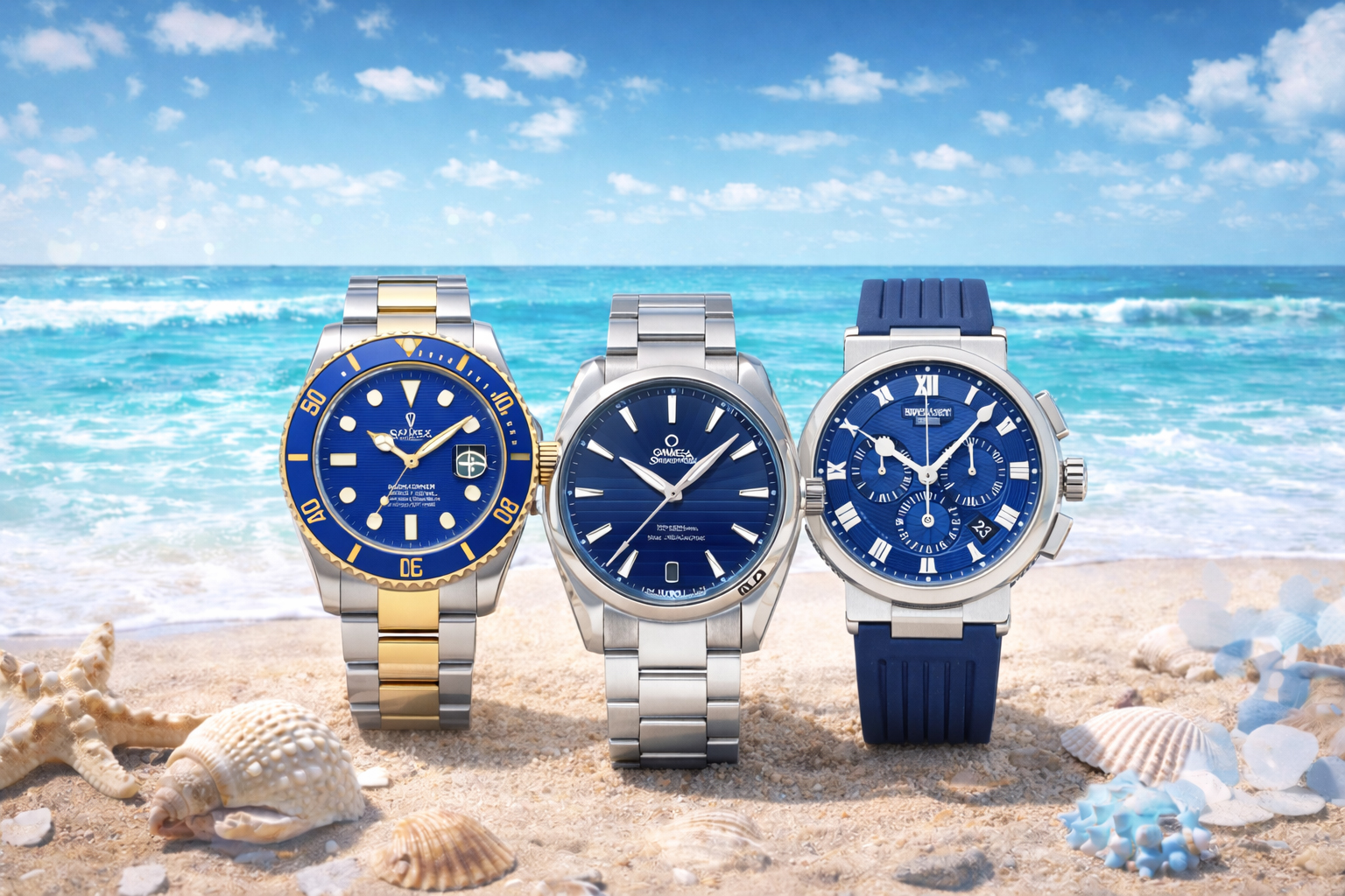 オン・オフ兼用できる青文字盤のおすすめ高級腕時計7選 ｜ ジェム