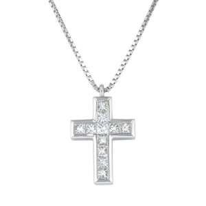 Rich cross necklace L size