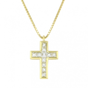 Rich cross necklace L size