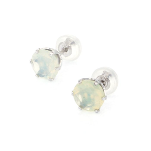 Earrings / Earrings White Gold Blue Opal Earrings