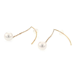 Earrings / Earrings Yellow Gold Pearl Earrings