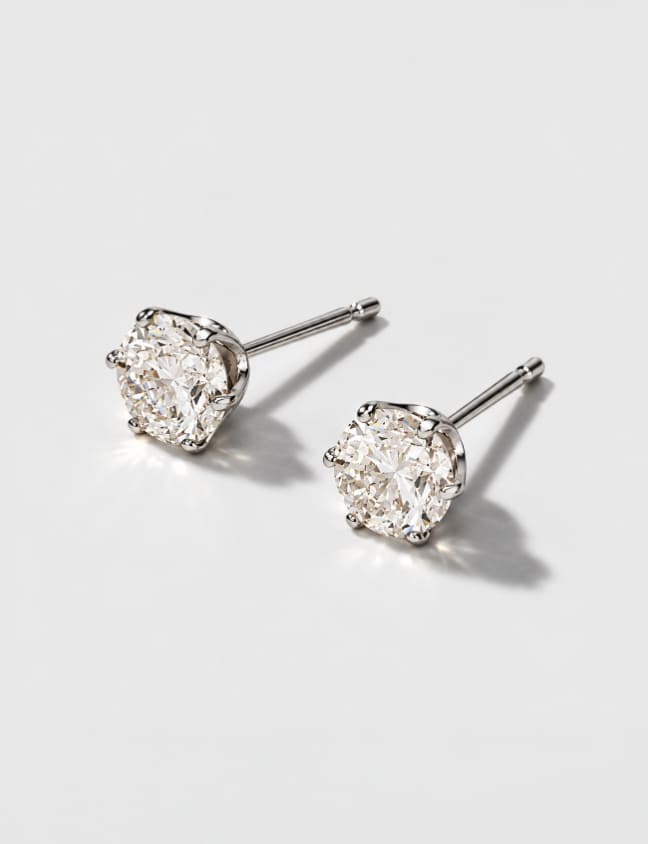 プラチナ900 ダイヤモンド ピアス