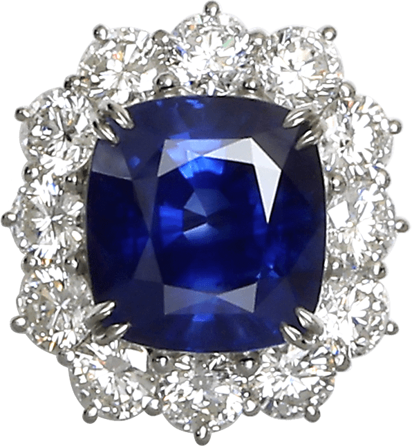 PT900 Sapphire 13.068ct ring