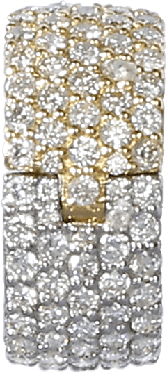 PT900 K18YG diamond 1.500ct earrings