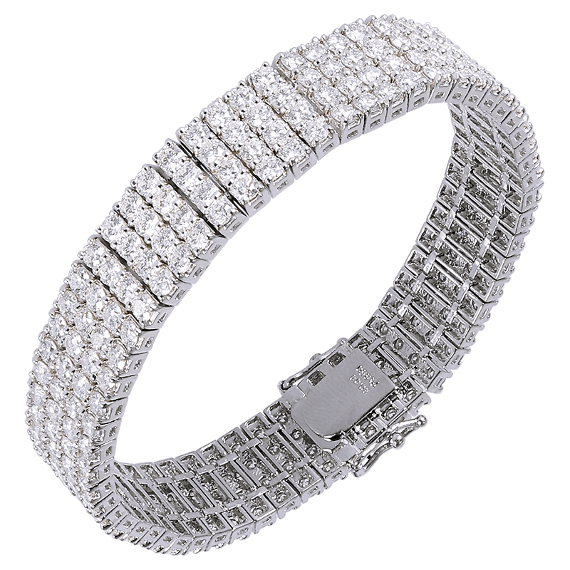 PT850 Diamond 20.000ct Bracelet