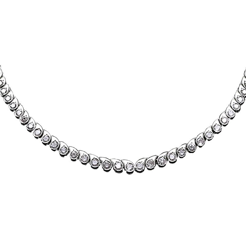 PT900 Diamond 5.830ct Necklace