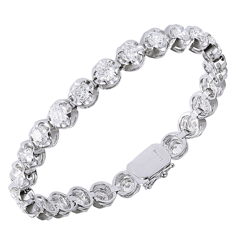 PT850 Diamond 10.215ct Bracelet