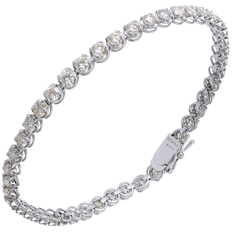 PT850 Diamond 5.000ct Bracelet