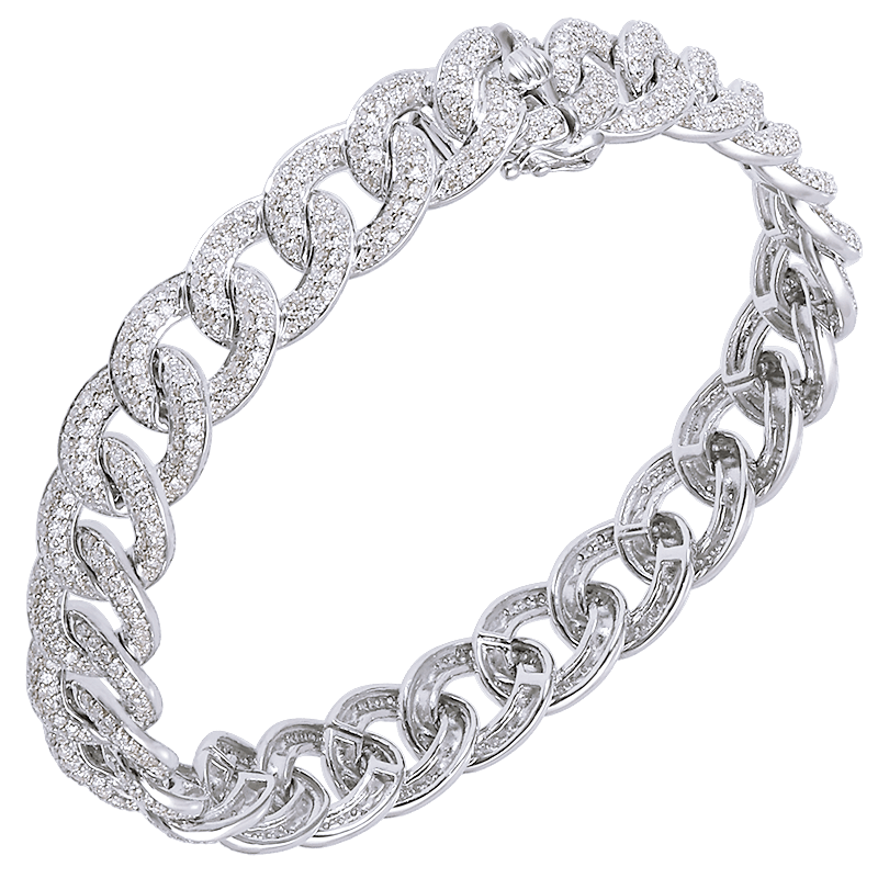 k18wg diamond 4.100ct bracelet