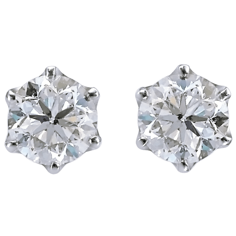 PT950 Diamond 1.002ct Diamond 1.004ct Earrings