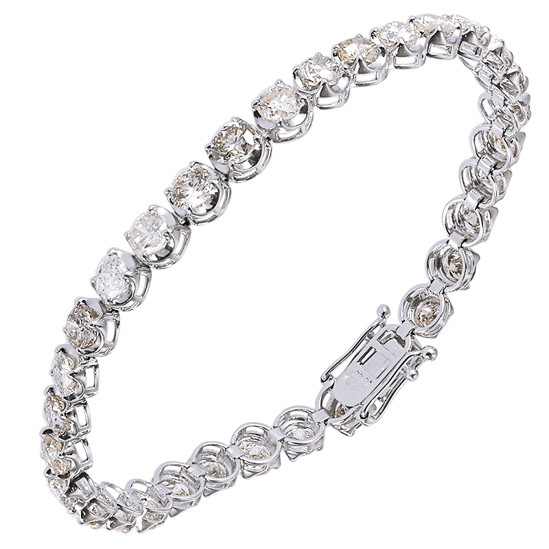 PT850 K18WG Diamond 10.000ct Bracelet