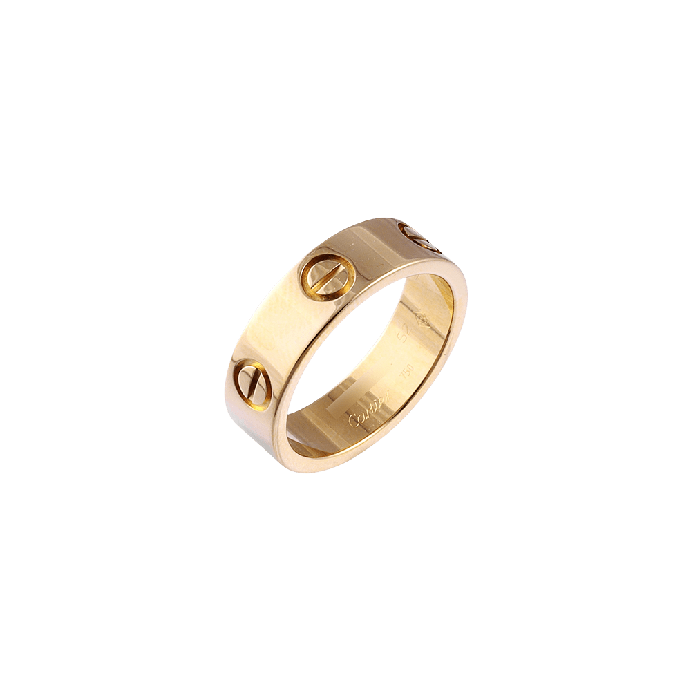 Cartier Love Ring K18YG Yellow Gold Used