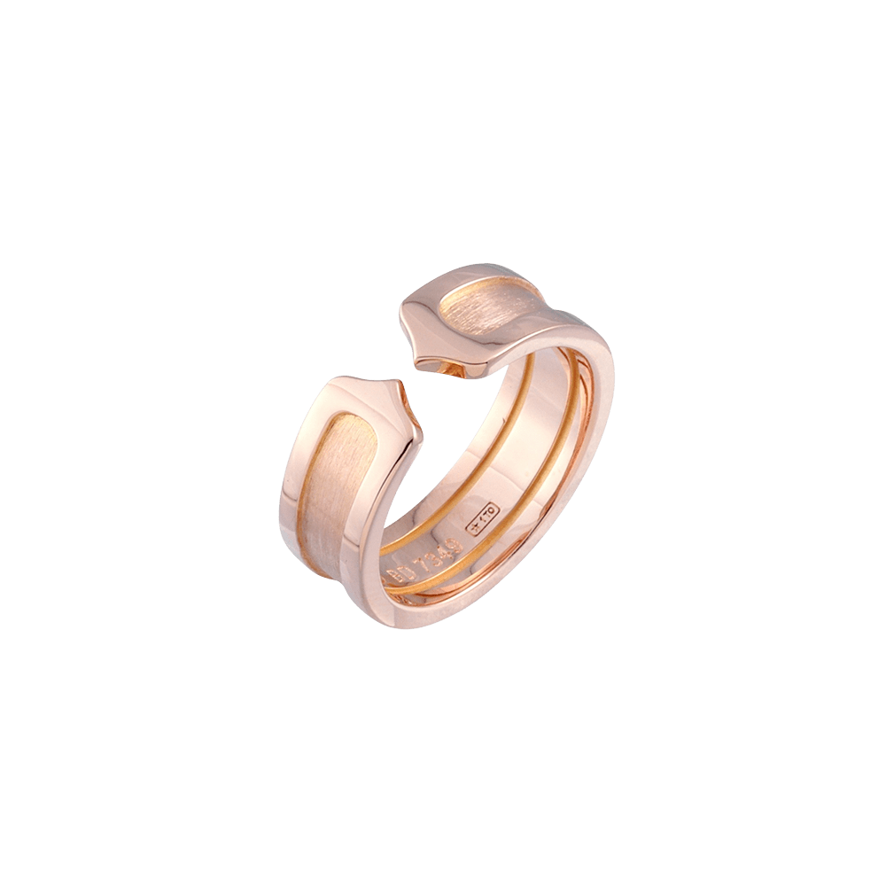 Cartier C 2C K18PG pink gold ring used