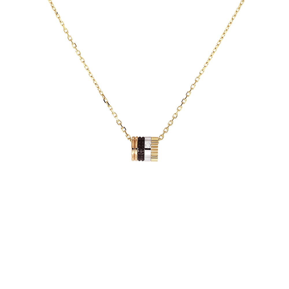 Boucheron Small Quatre Classic K18YG Yellow Gold K18PG Pink Gold K18WG White Gold Necklace Used