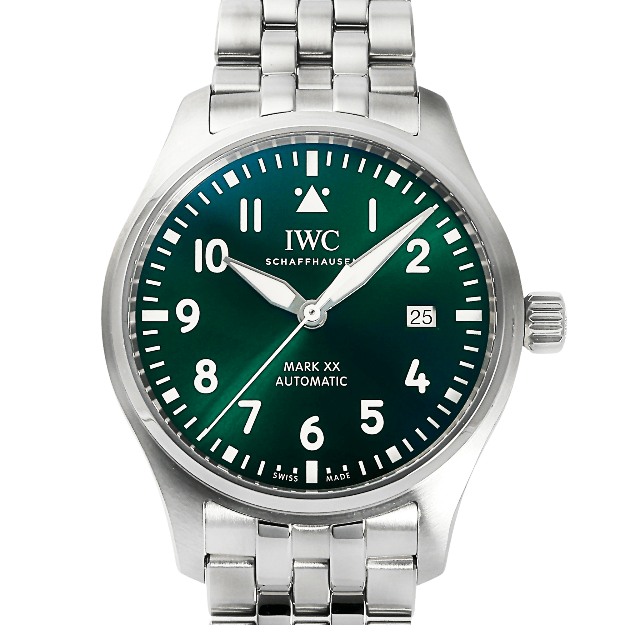 IWC パイロットウォッチ マーク XX IW328206 グリーン文字盤 中古 腕時計 メンズ
