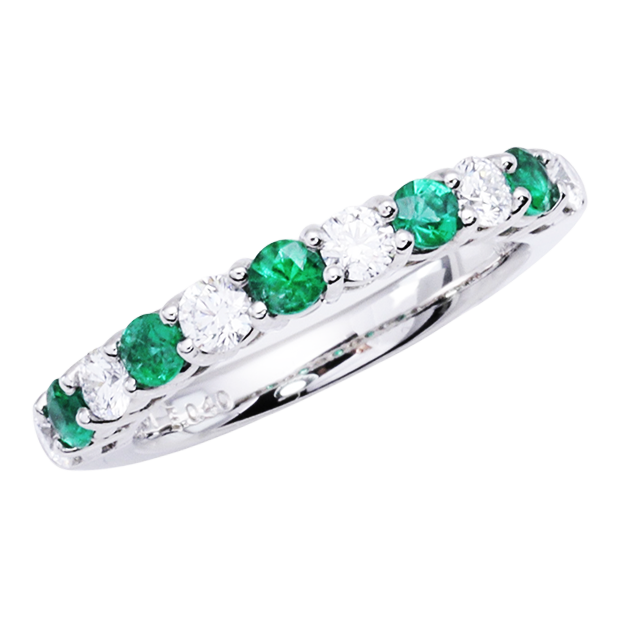 祖母綠鑽石戒指