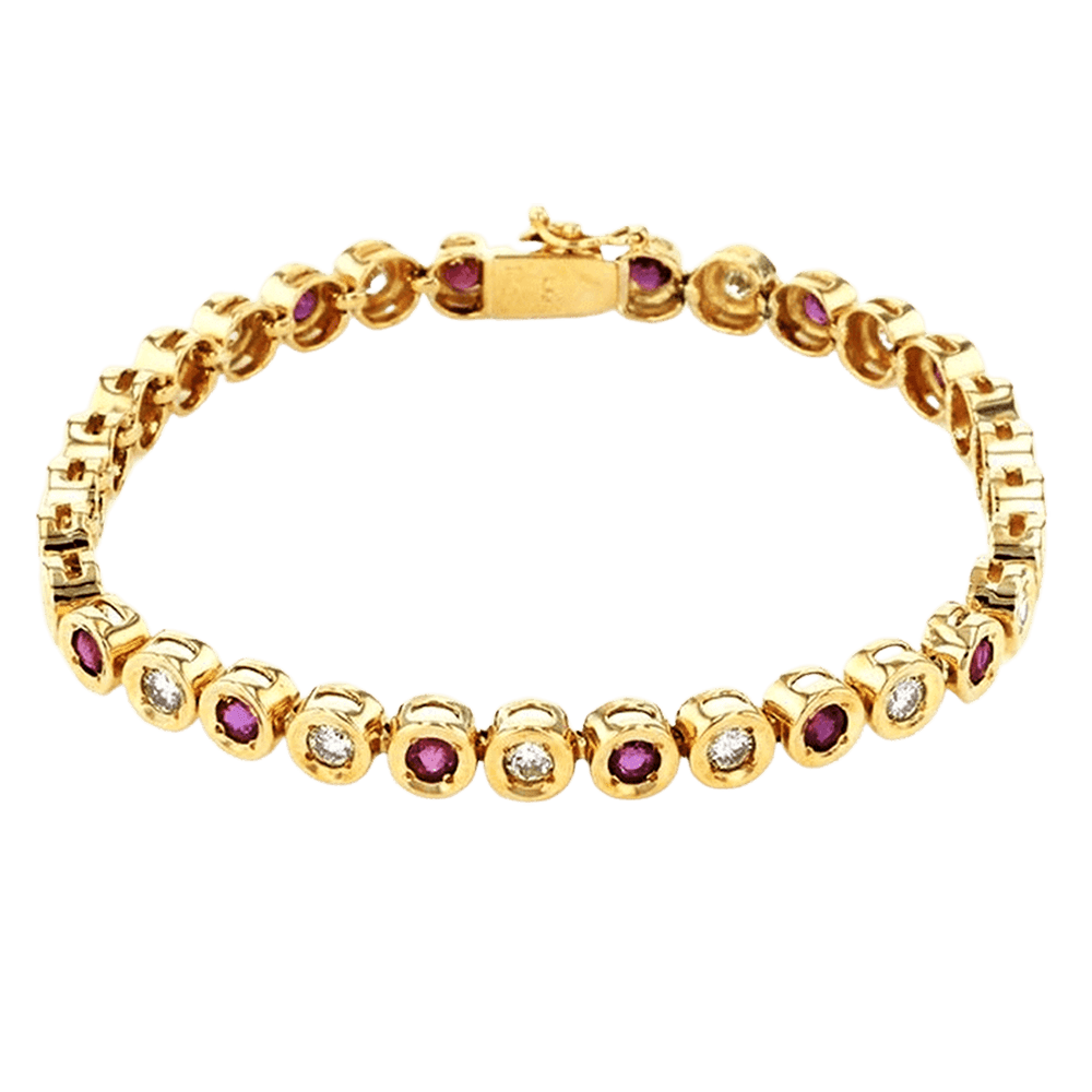 Yukizaki Select Jewelry Bracelet Yellow Gold Ruby Bracelet