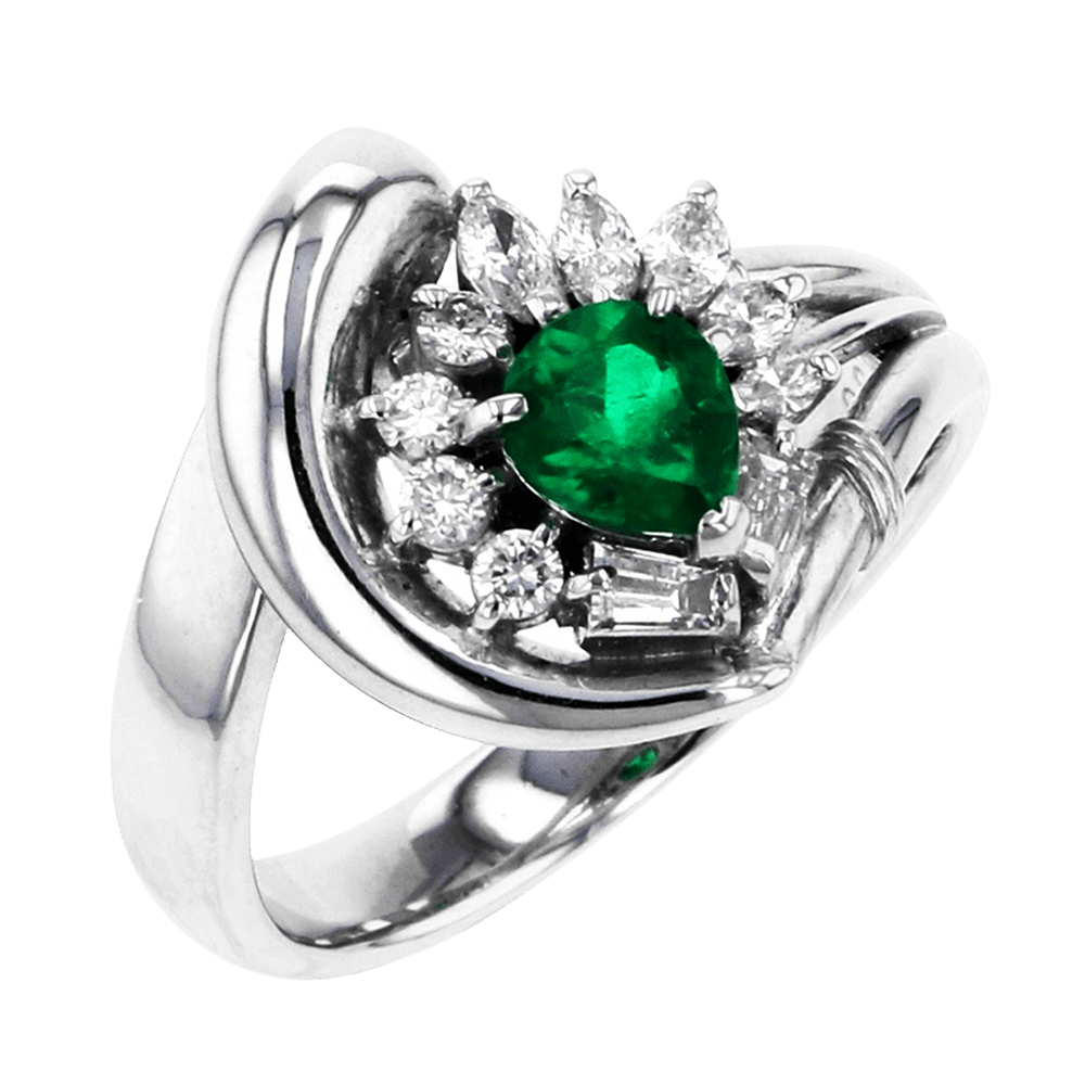 Yukizaki Select Jewelry Ring Platinum Emerald Ring