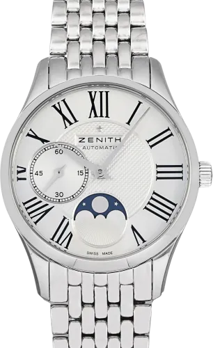 ZENITH Elite Captain Ultra Thin 女士月相腕錶