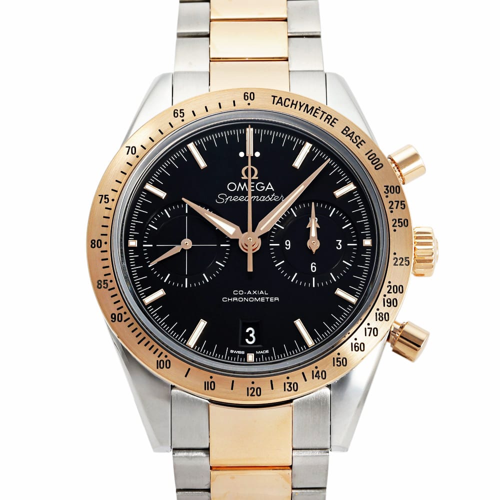 Omi茄 OMEGA Speedmaster '57 同軸天文台計時碼錶 41.5MM 331.20.42.51.01.002 黑色錶盤全新手錶男士