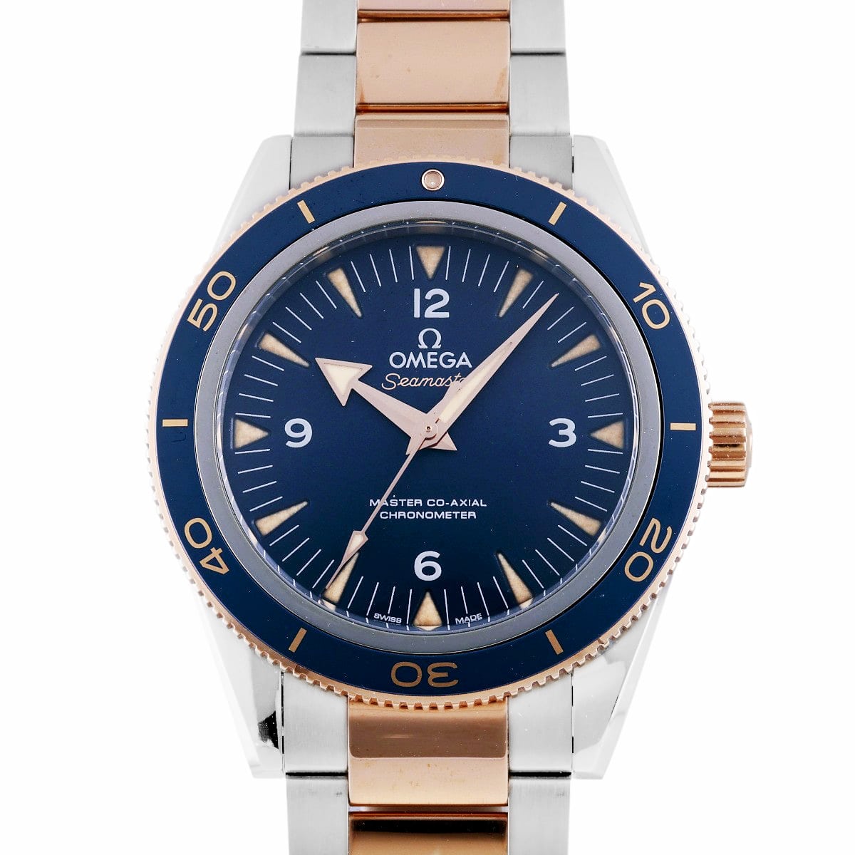 歐米茄 OMEGA 海馬 300 Master 同軸天文台錶 41 mm 233.60.41.21.03.001 藍色錶盤未使用手錶男士