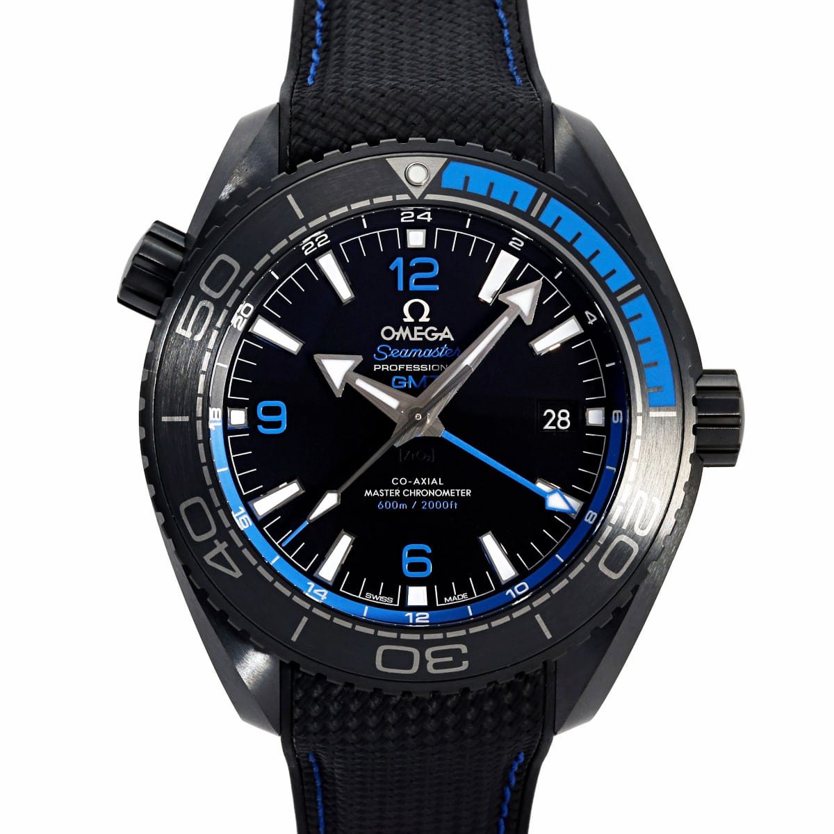 歐米茄海馬海洋宇宙 600M 深黑色 45.5 毫米 215.92.46.22.01.002 黑色錶盤全新手錶男士