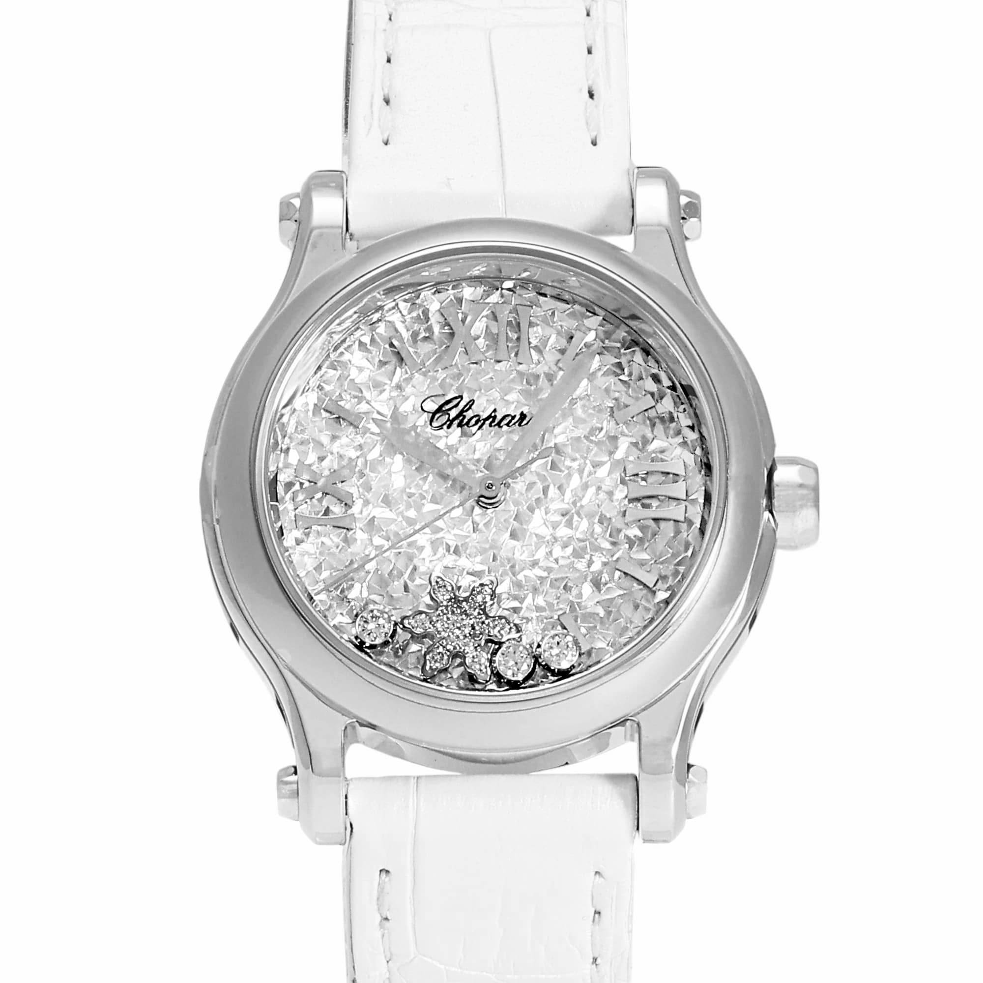 ショパール Chopard ハッピースポーツ スノーフレーク 278573-3022 シルバー文字盤 新品 腕時計 レディース