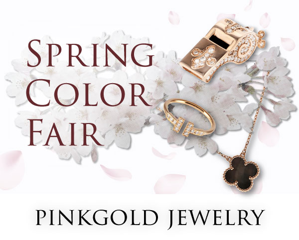 spring color fair pink gold jewelry