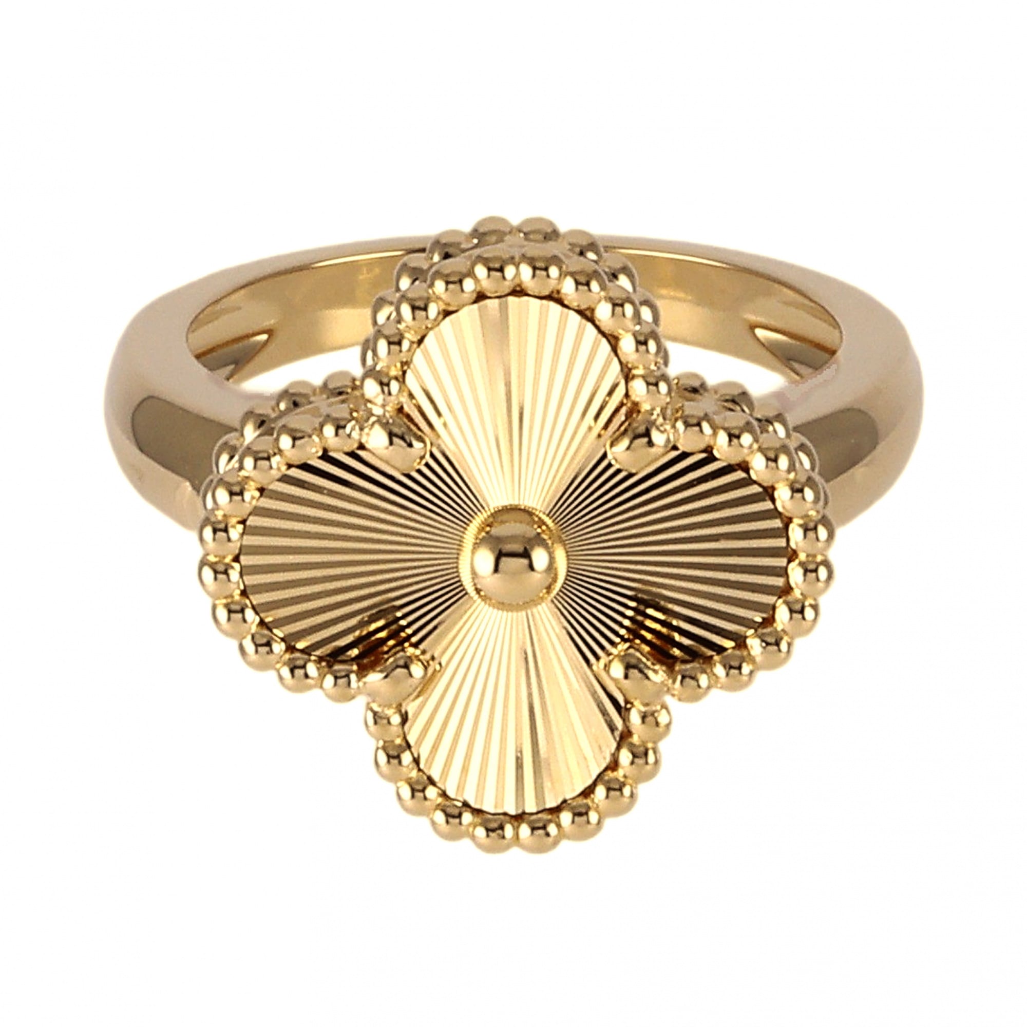 Van Cleef & Arpels Alhambra Vintage Alhambra K18YG Yellow Gold Ring Used