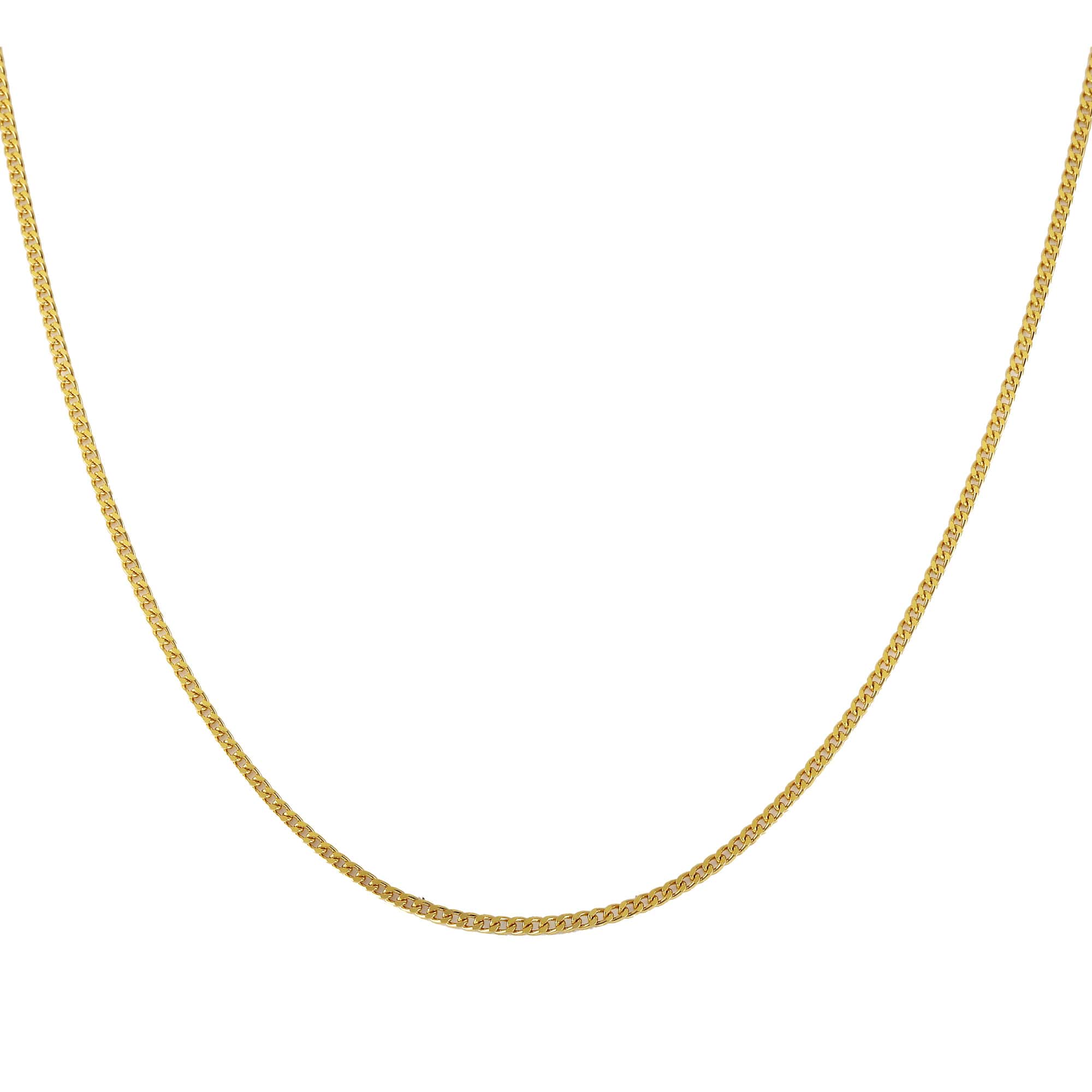 K24YG yellow gold kihei necklace single 2 sides