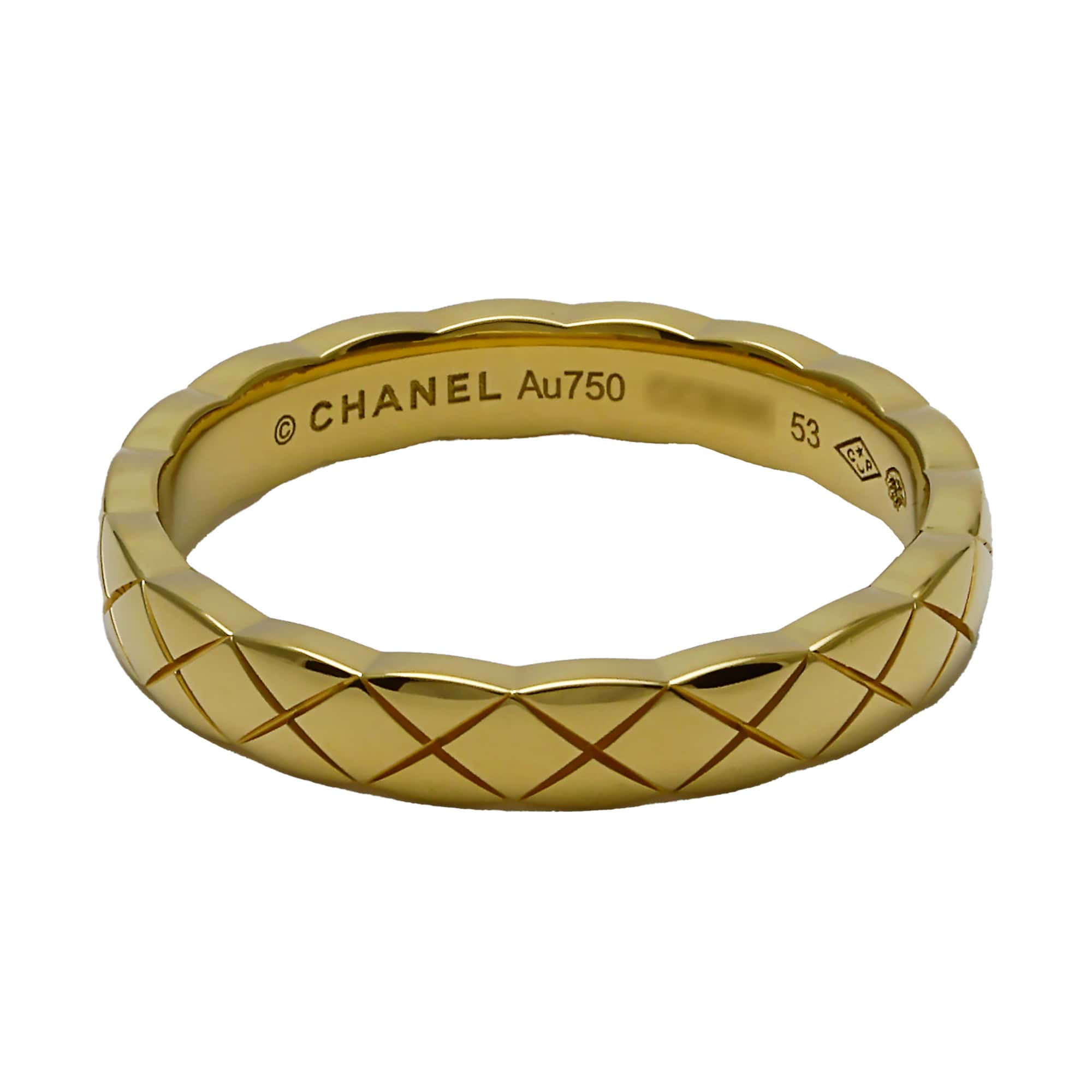 Chanel Mini Coco Crush K18YG Yellow Gold Ring Used