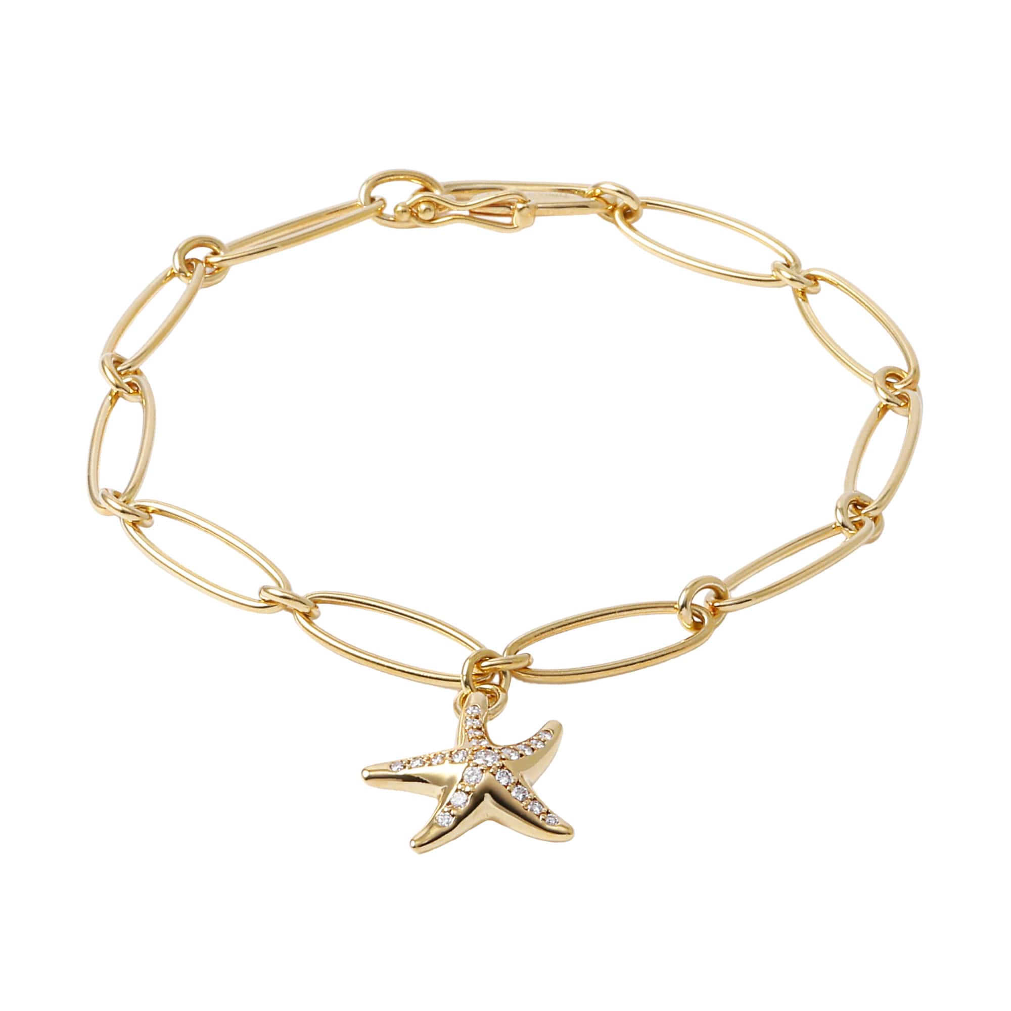 Tiffany Starfish Elsa Peretti K18YG Yellow Gold Bracelet Used