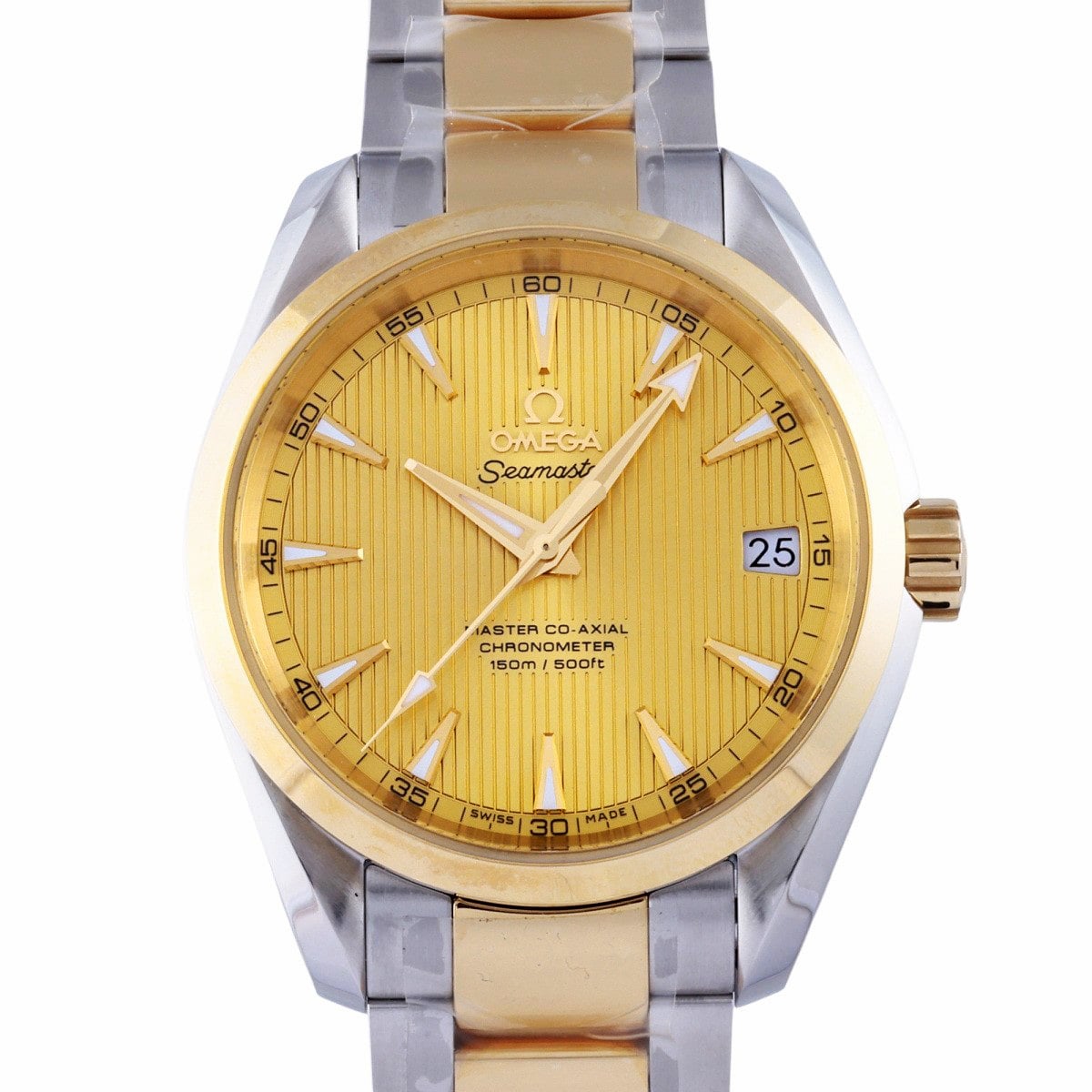 OMEGA Seamaster Aqua Terra Master Co-Axial Chronometer 231.20.39.21.08.001 Yellow Dial New Men's Watch