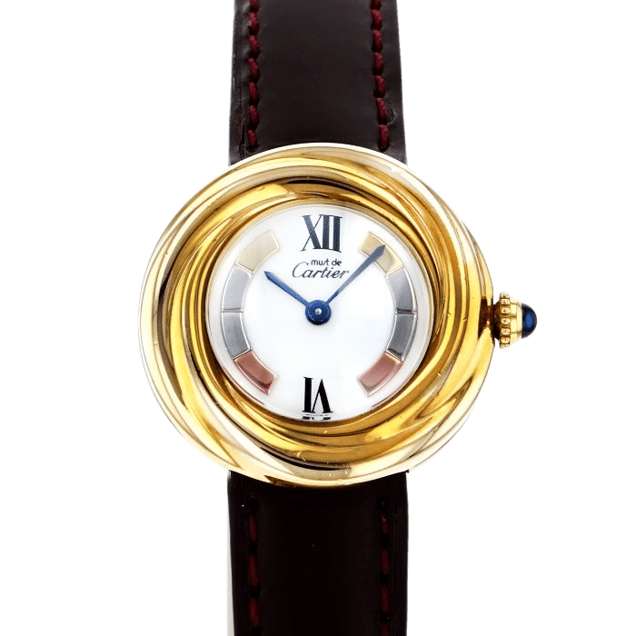 カルティエ Cartier マスト W1010744 ホワイト文字盤 中古 腕時計 レディース