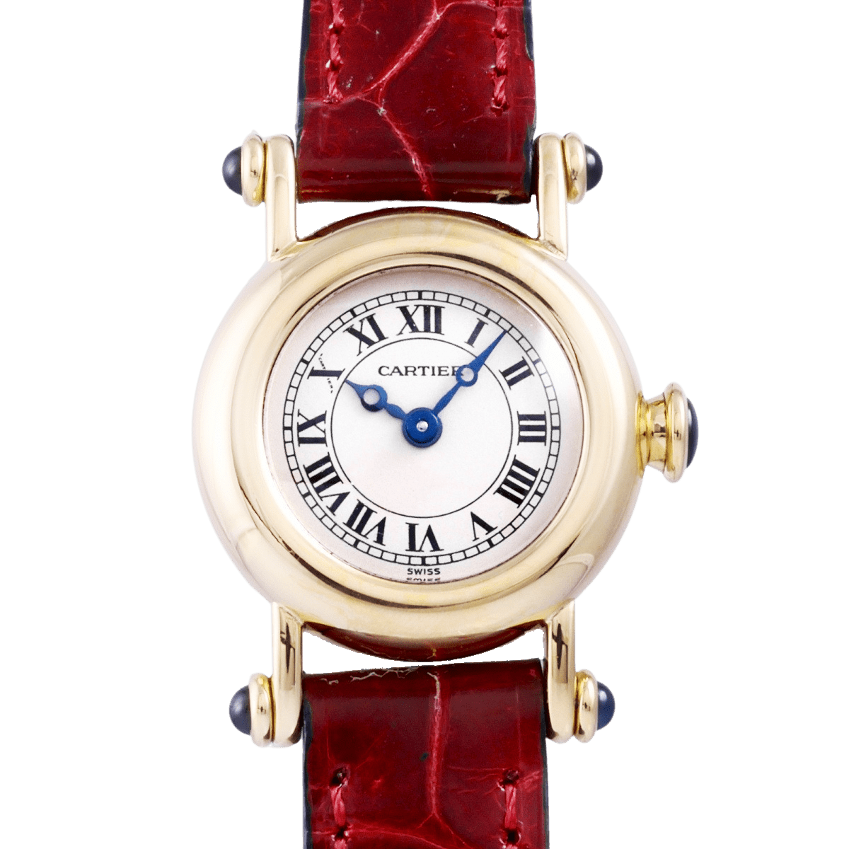カルティエ Cartier ディアボロ ミニディアボロ W1511556 ホワイト文字盤 中古 腕時計 レディース