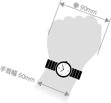 男性ケースサイズ28mm